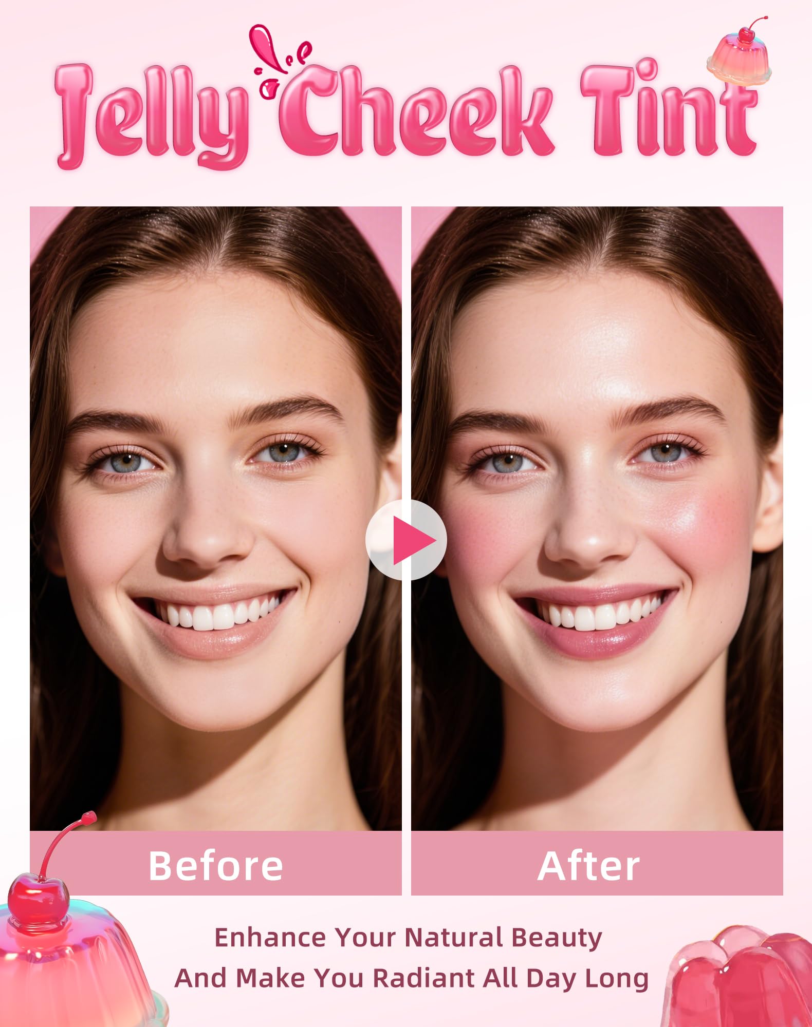 KIMUSE tinte gel para labios con acabado ligero y duradero.