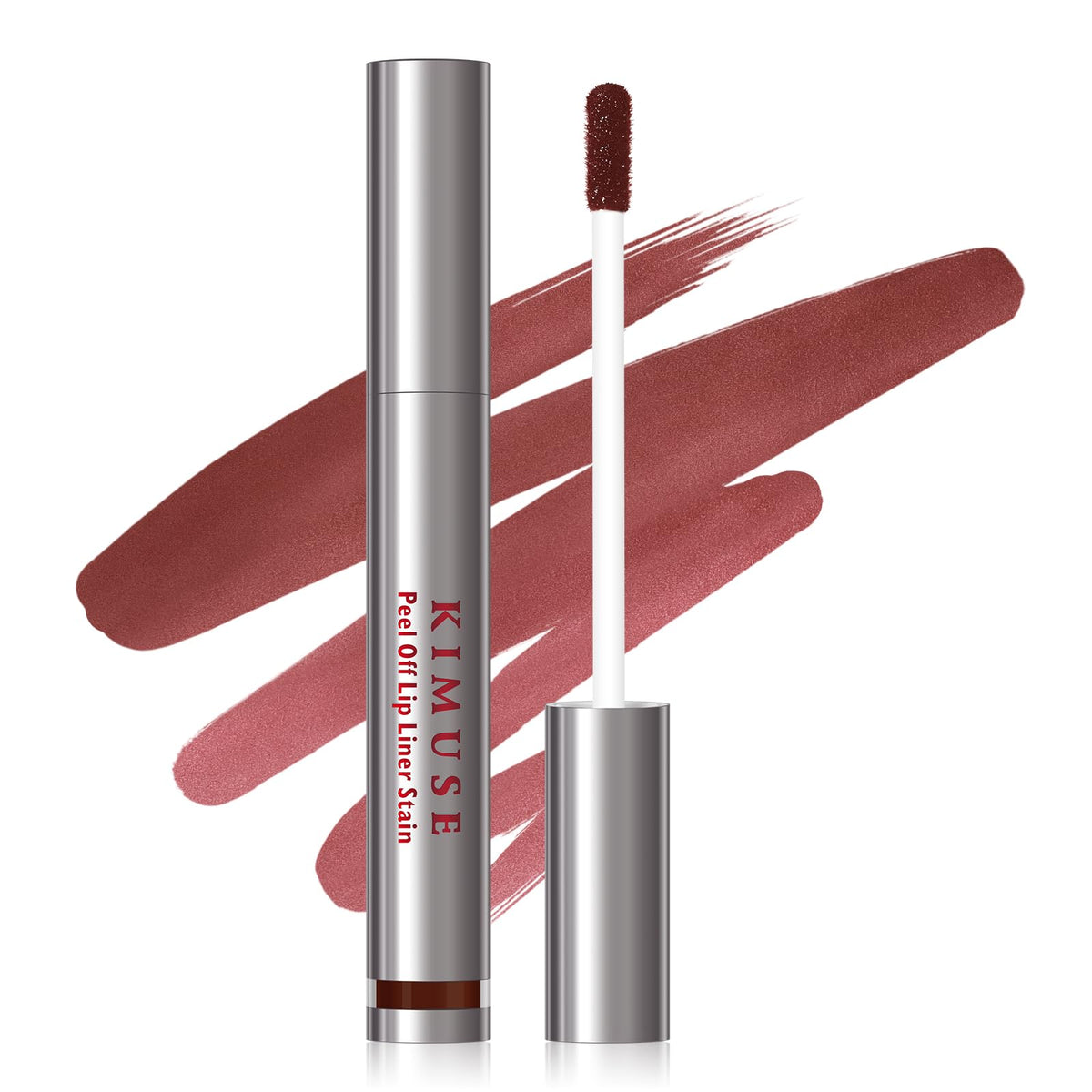 KIMUSE tinte labial desprendible para delineado preciso y color duradero.