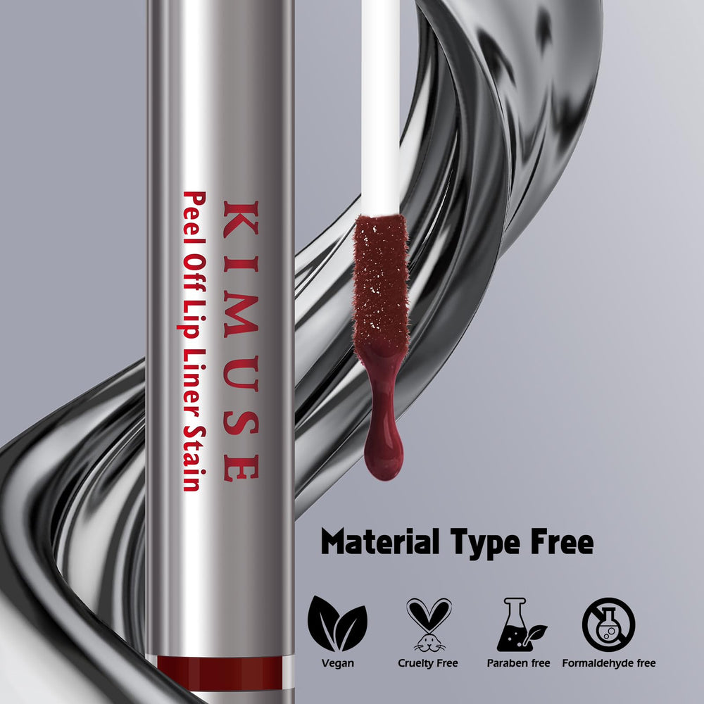 KIMUSE tinte labial desprendible permite delineado perfecto y relleno uniforme.