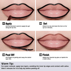 KIMUSE tinte labial desprendible con textura ligera para comodidad diaria.