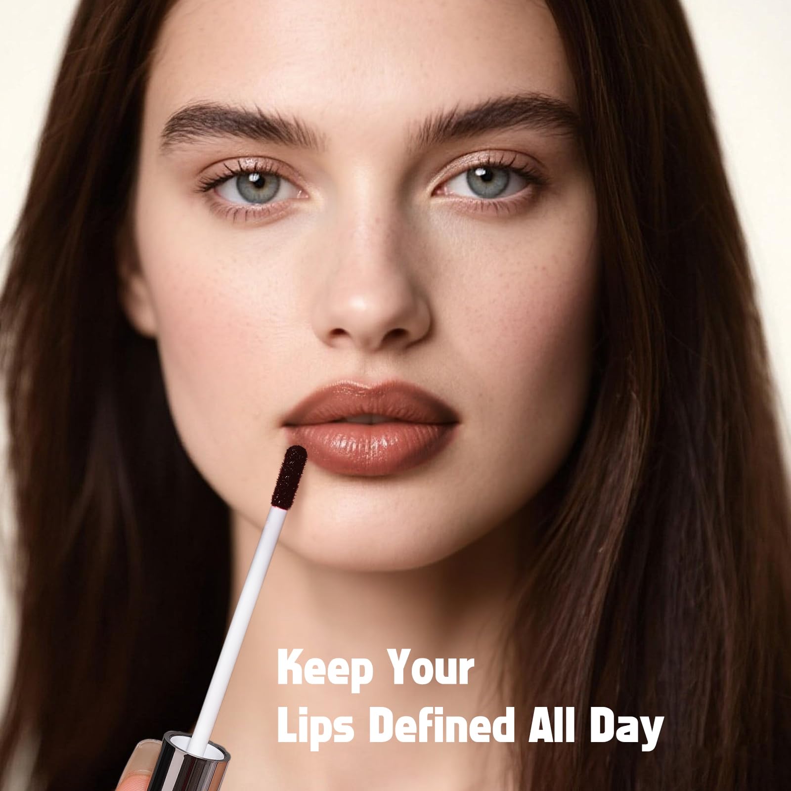 KIMUSE tinte labial desprendible con vitamina E cuida los labios.