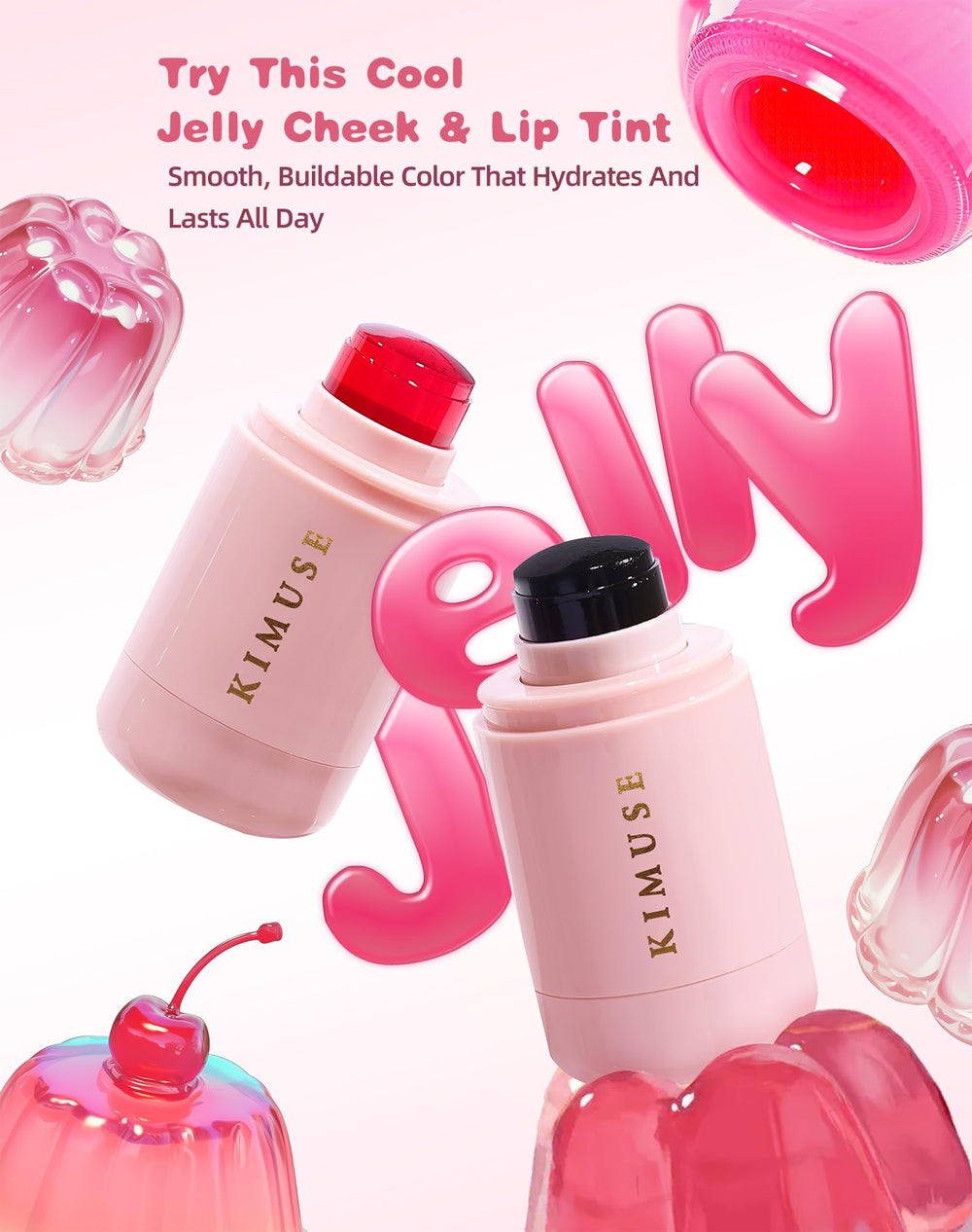 KIMUSE fórmula vegana libre de crueldad para maquillaje colorido.