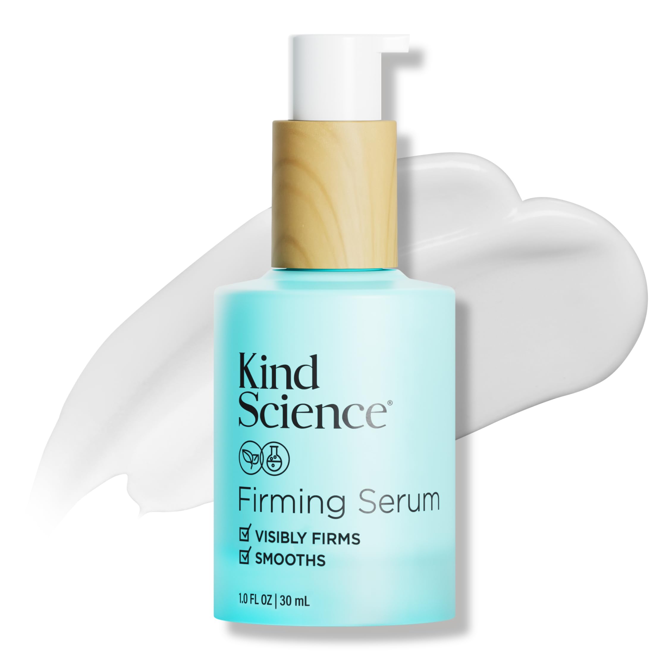 Kind Science Serum, botella dosificador, facilita dosis consistentes para uso diario.