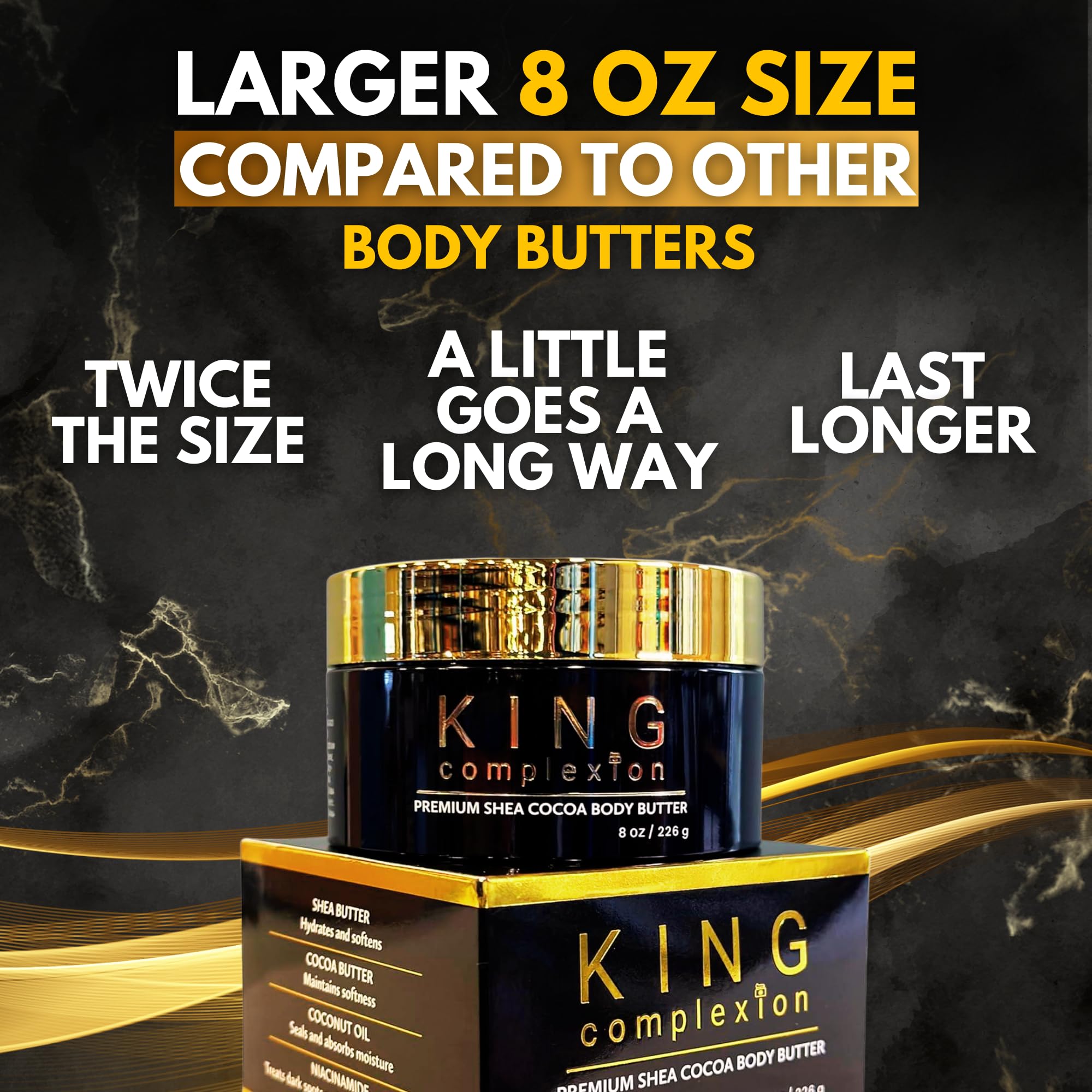 KING Complexion Beurre Shea Cocoa – ingrédients bio et sûrs pour la peau.