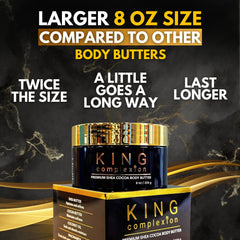 KING Complexion Beurre Shea Cocoa – ingrédients bio et sûrs pour la peau.