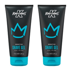 King of Shaves gel de afeitado sensible con baja espuma para afeitado suave y preciso.