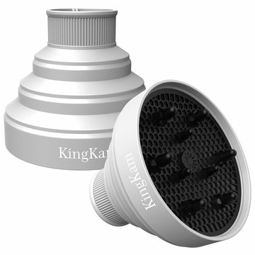 Difusor KingKam de silicona plegable, diseño compacto, ideal para viajar.