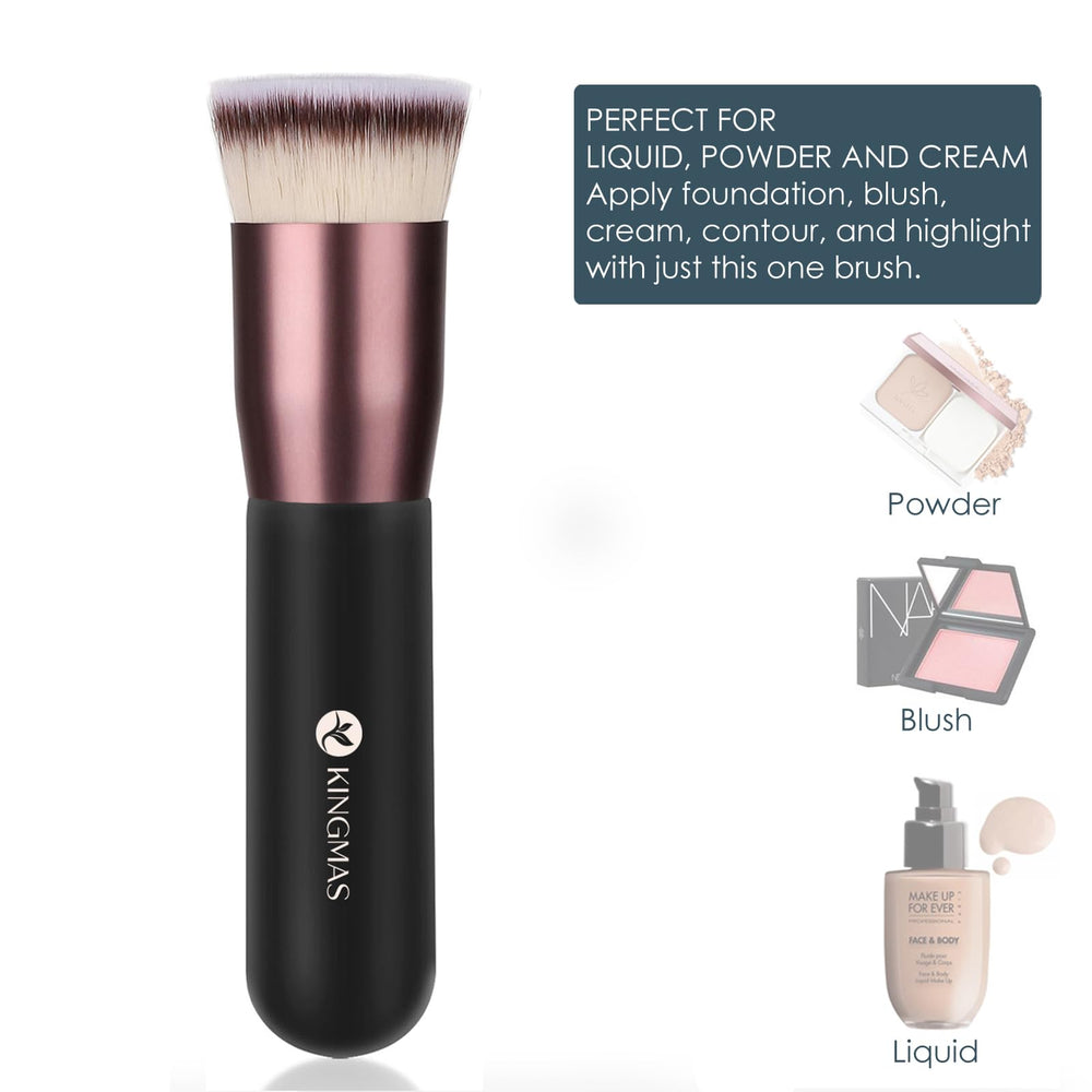 KINGMAS brocha kabuki para corrector, precisión en áreas pequeñas