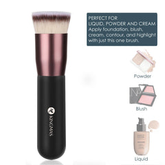 KINGMAS brocha kabuki para corrector, precisión en áreas pequeñas