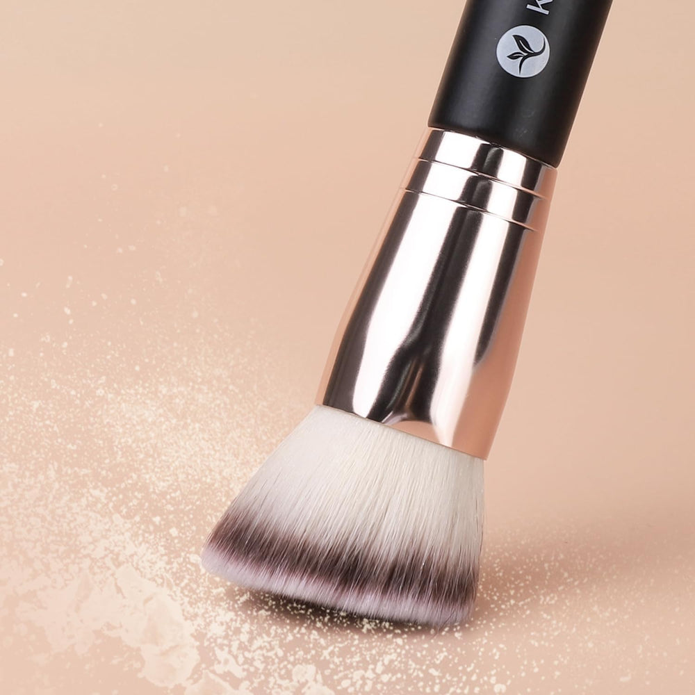 Brocha KINGMAS doble extremo para concealer, precisión en zonas difíciles