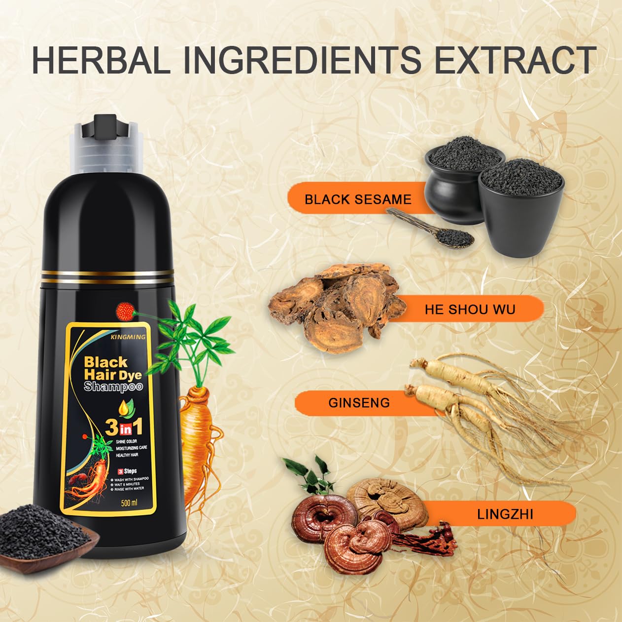 Aroma herbal suave de KINGMING durante la aplicación