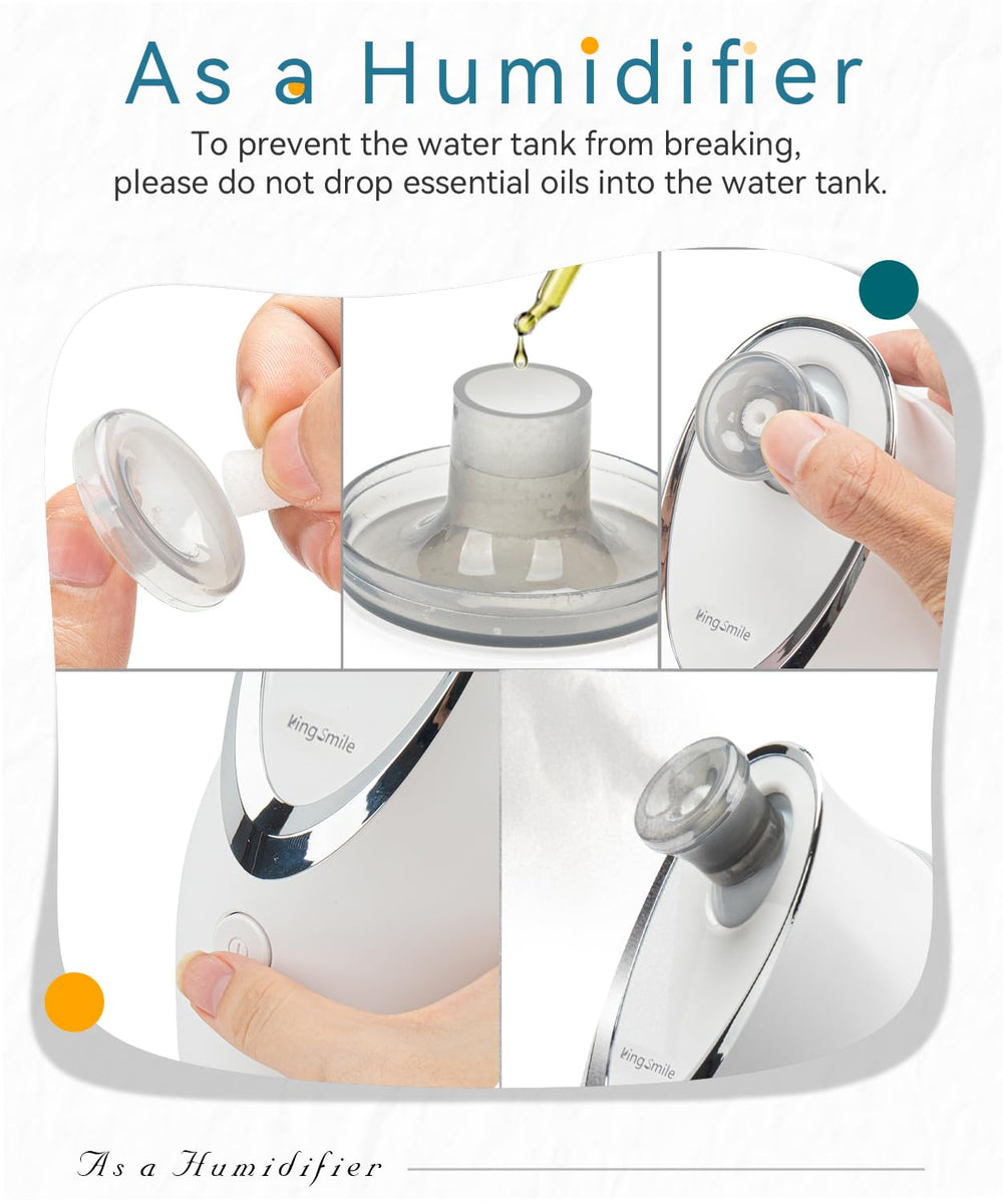 Difusor de aromaterapia para relajación con Kingsmile Nanosteamer