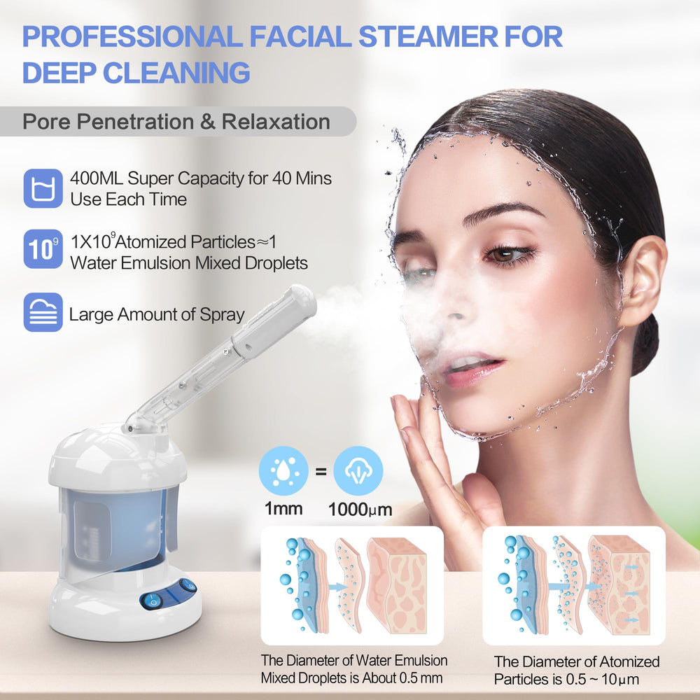 Kingsteam vaporizador facial nano iónico para limpieza suave y profunda.
