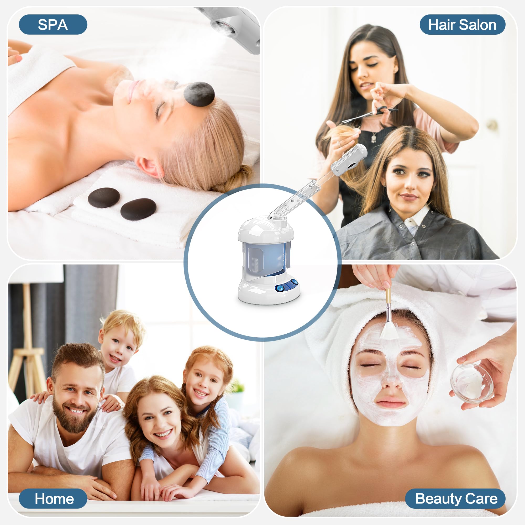 Kingsteam vaporizador facial con sistema de seguridad y apagado automático.