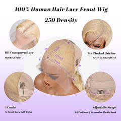 KingSup 613 cabello humano 100% listo para teñir y alisar