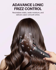 Kinked tecnología de iones negativos reduce el frizz.