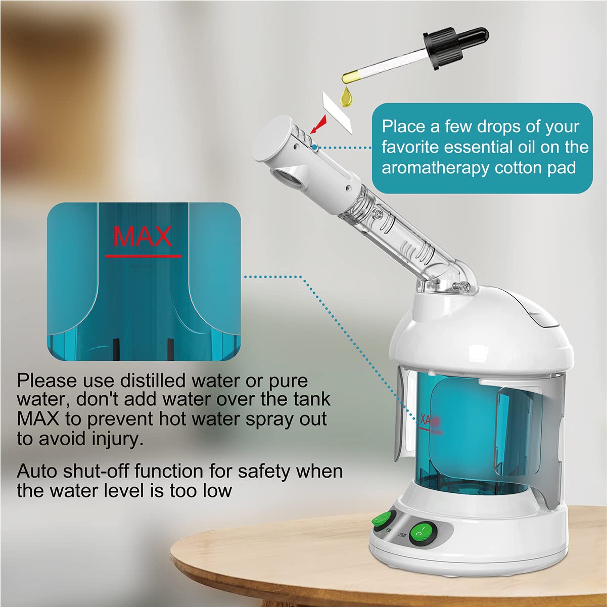 Kinlito humidificador para mantener piel e ambiente cómodo.