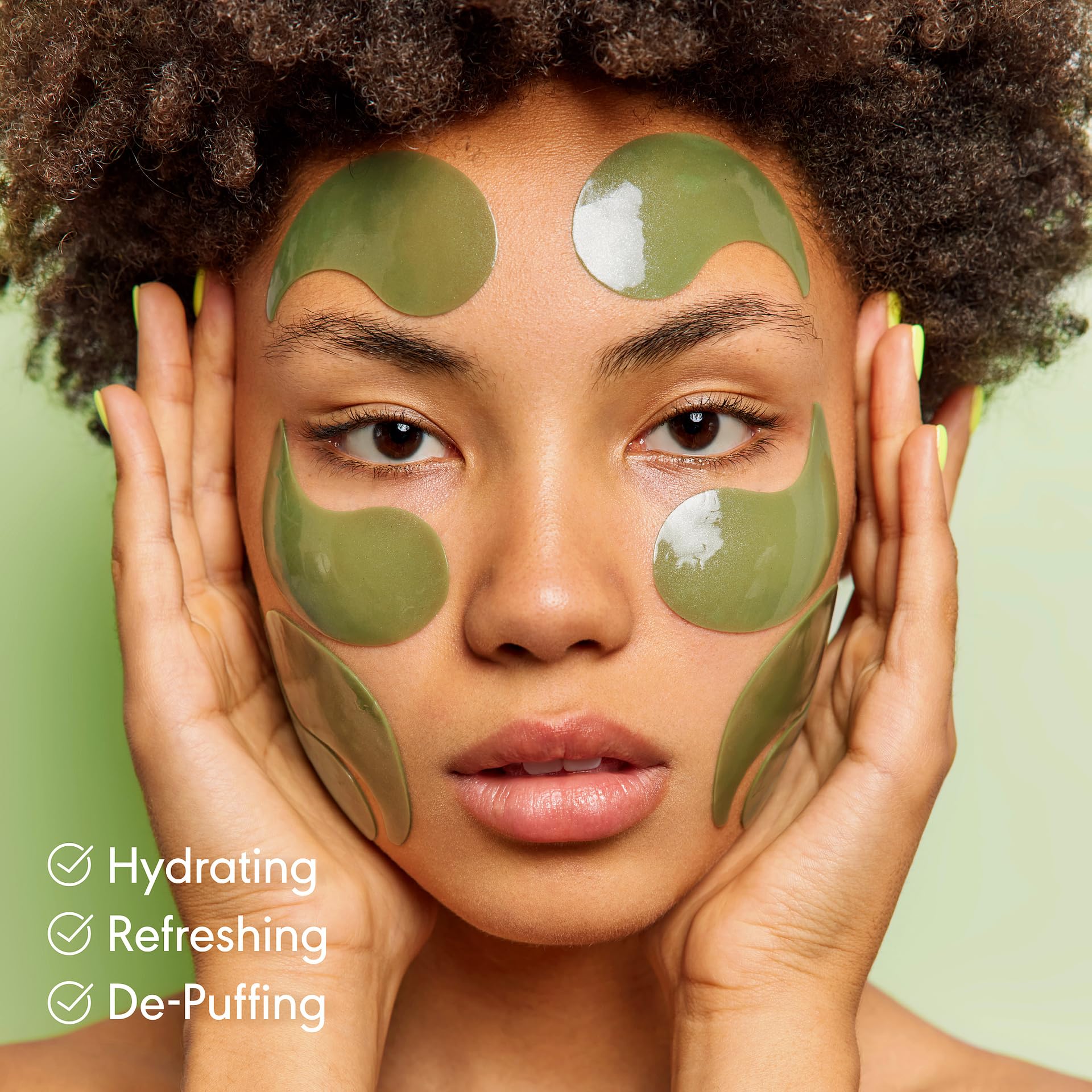 Parche Kinpur de aloe hidratante para ojos cansados y suaves.