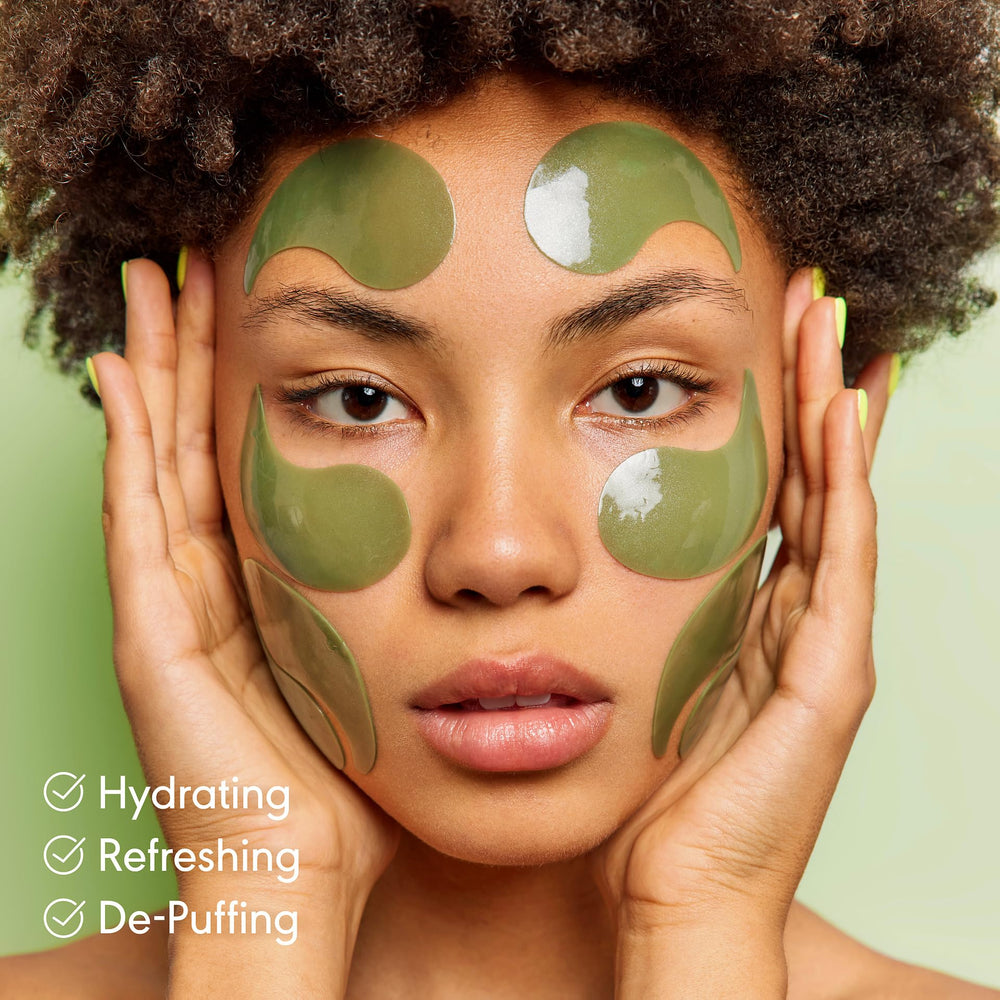 Parche Kinpur de aloe hidratante para ojos cansados y suaves.