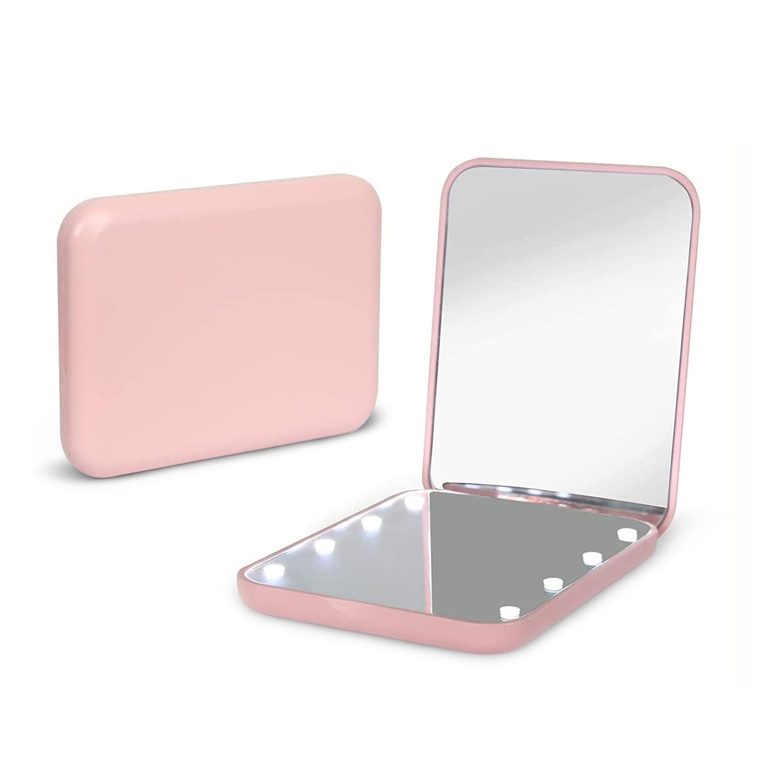 Espejo Kintion con iluminación LED para maquillaje claro en 1x/3x.