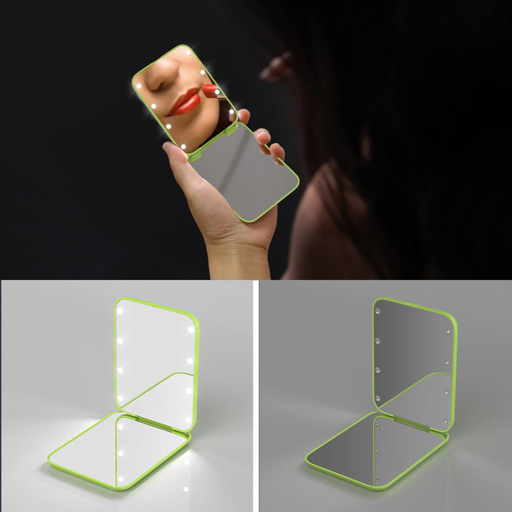 Kintion espejo-portátil para bolso, ideal para retoques.