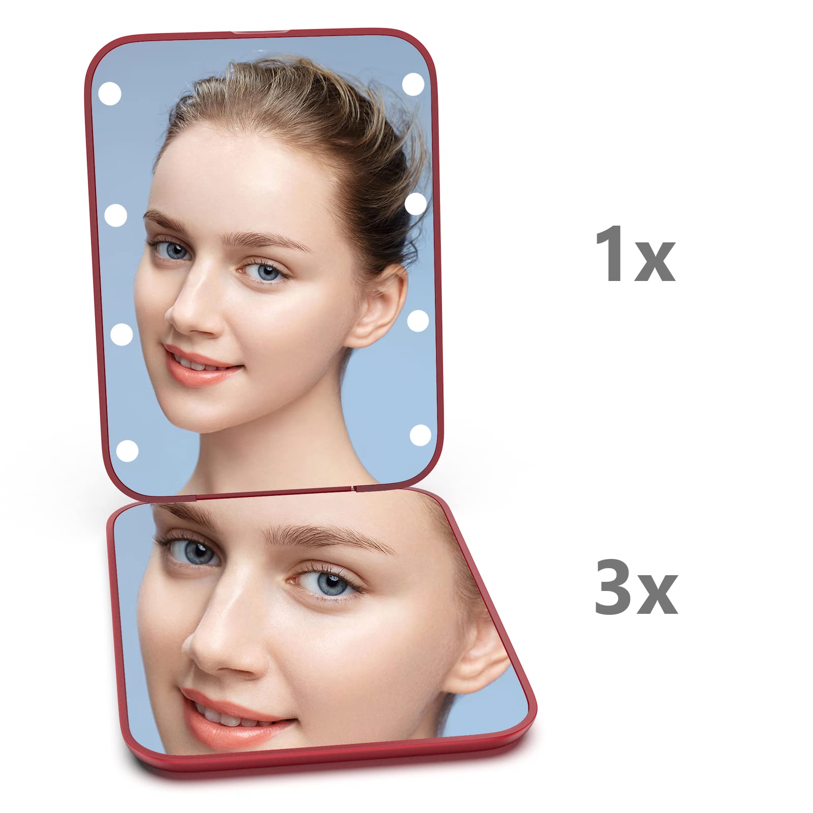 Kintion Espejo portátil ideal para bolso y maletín