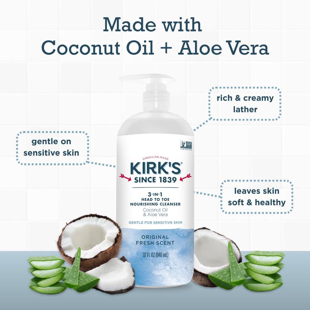 Kirk's aloe vera apaisant pour une hydratation légère.