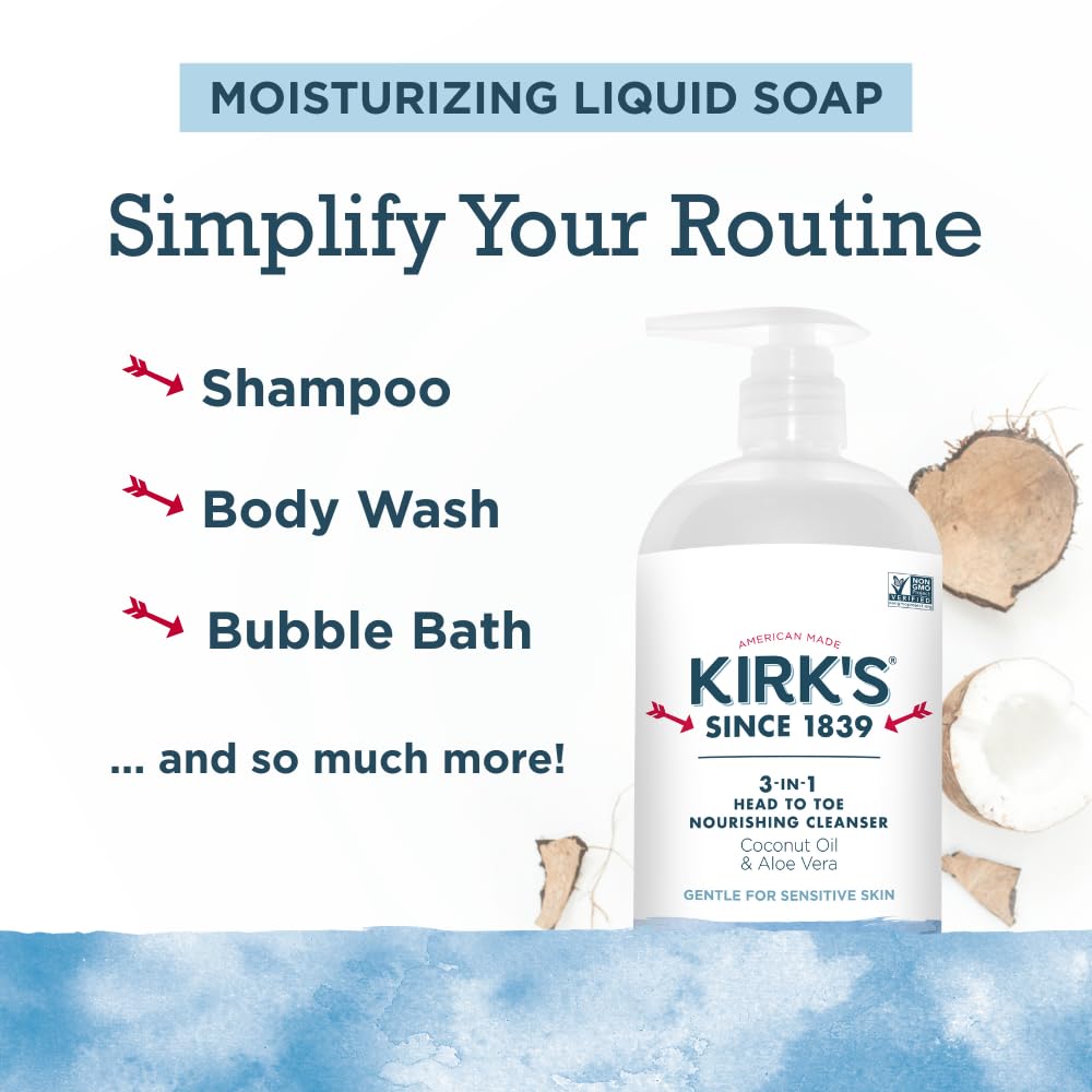 Kirks aloe vera calmante para piel sensible durante la ducha