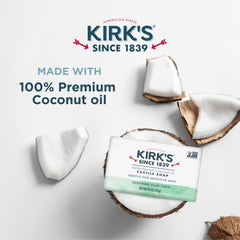 Kirks Jabón Castile aloe vera: cuidado calmante para piel irritada.