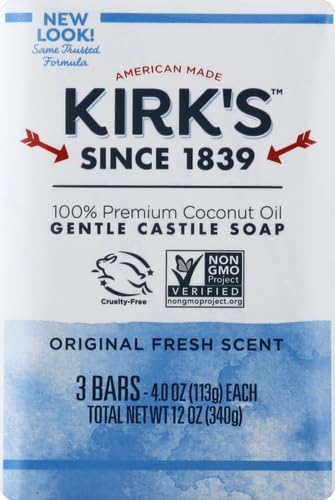 Kirk's Jabón de Castilla Original, empaque-eco, opción responsable para el cuidado diario.