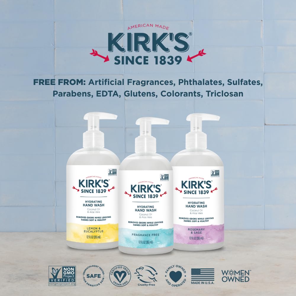 Jabon de Manos Kirks en Paquete de 4 para uso continuo en casa.