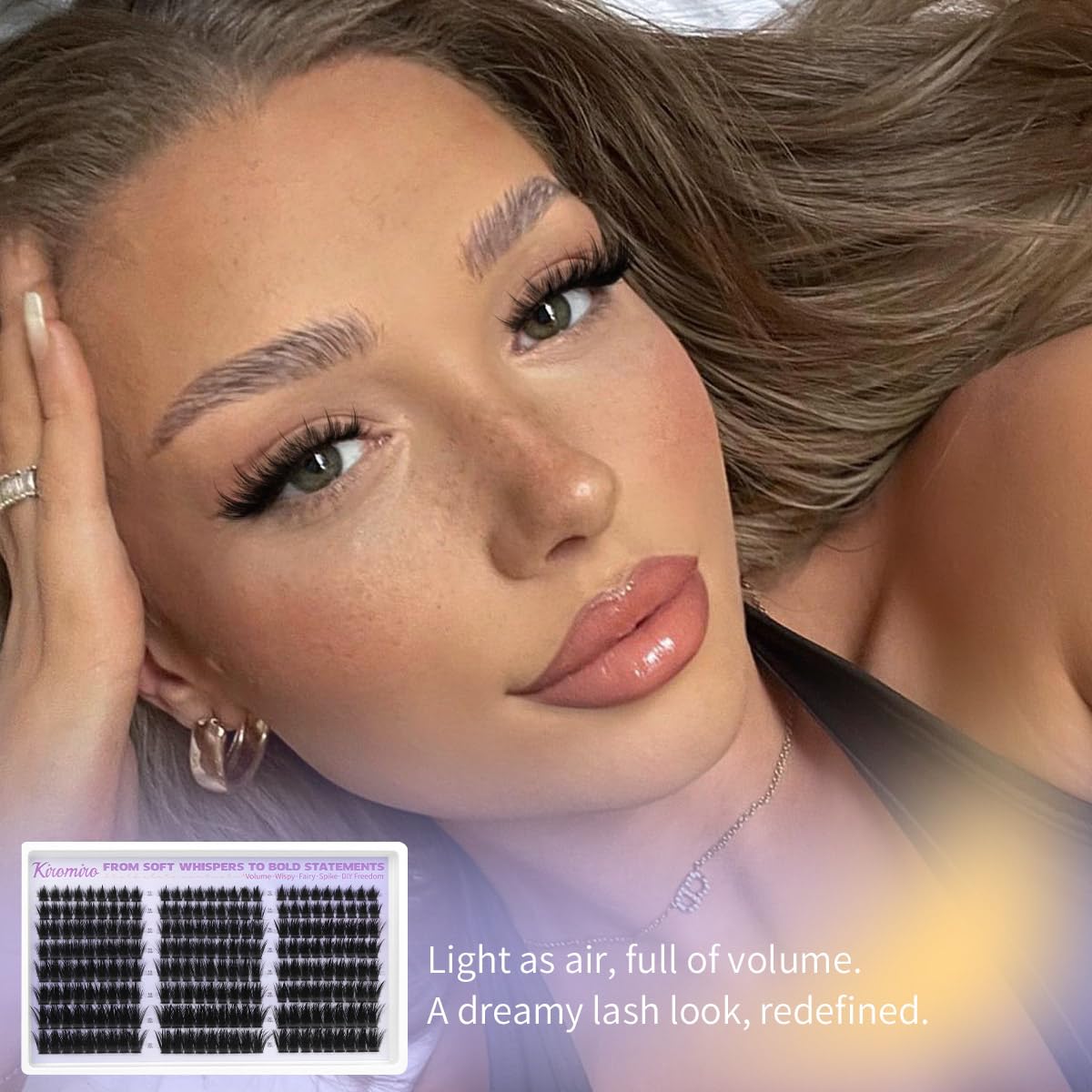 Kiromiro Lash Clusters para aplicación DIY con resultados de salón