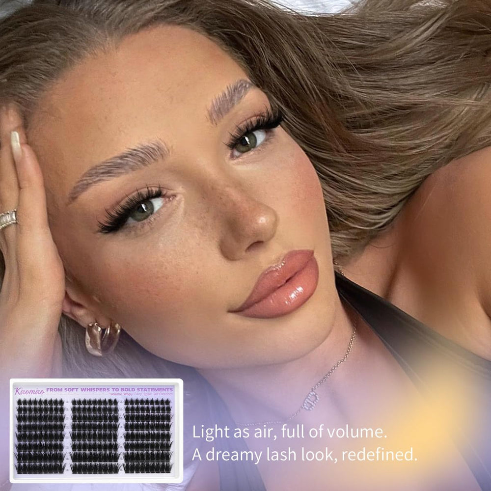 Kiromiro Lash Clusters para aplicación DIY con resultados de salón