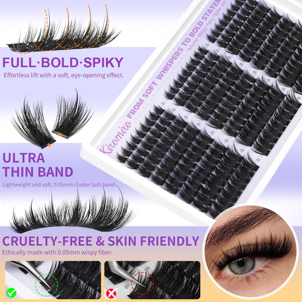 Kiromiro Lash Clusters volumen de fantasía para looks versátiles