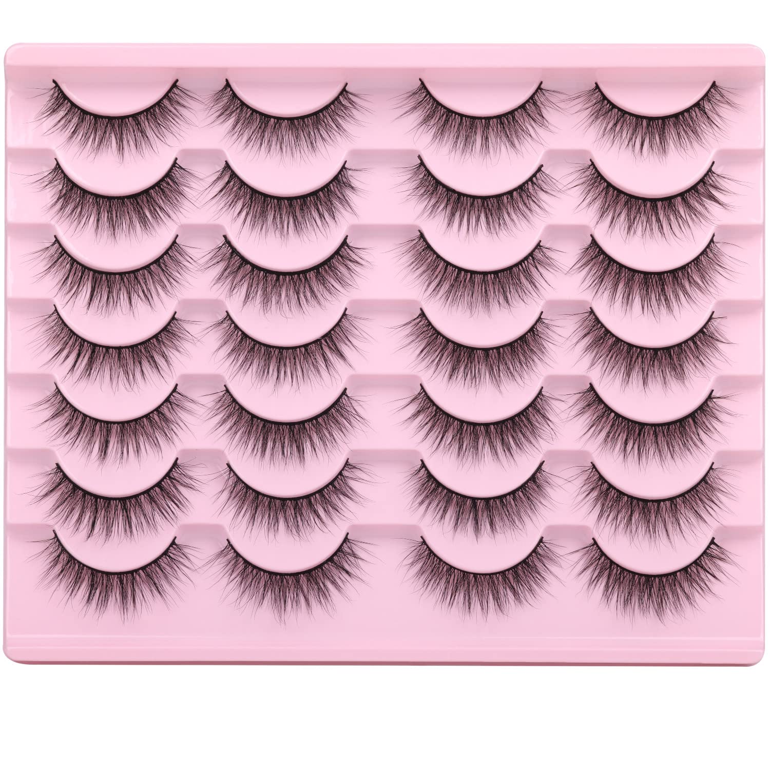 Pestañas Kiromiro falsas de 12mm con aspecto natural para un look suave