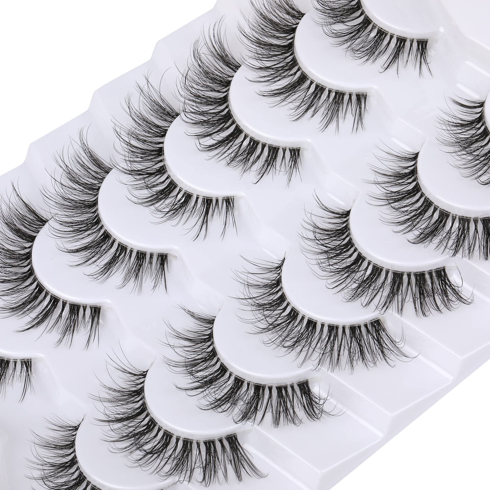 Pestañas Kiromiro de 17 mm, estilo ojo de gato para looks versátiles.