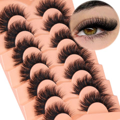 Kiromiro Pestañas Mink 18mm, ojo gato, ideal para look fotográfico.
