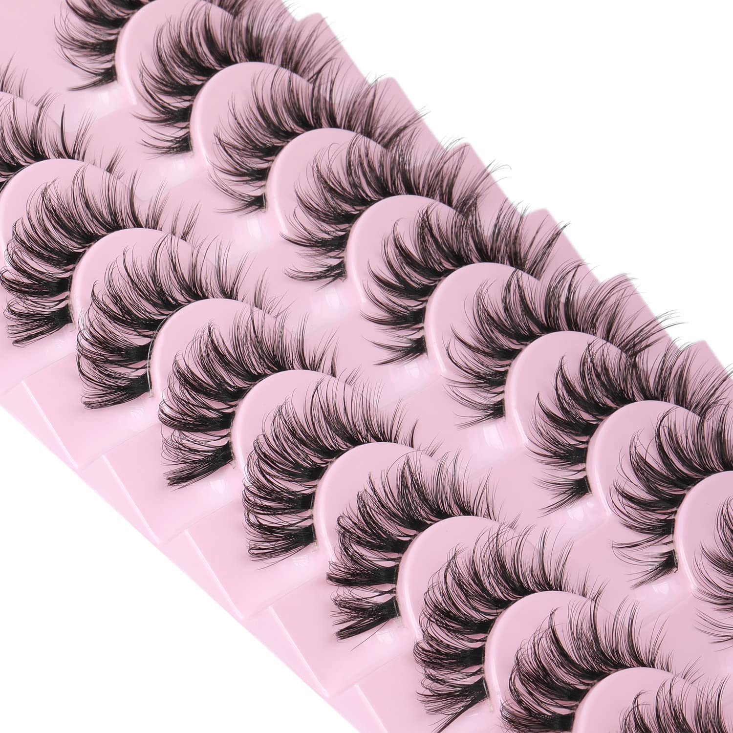 Kiromiro pestañas curva D 15mm crean efecto ojo gatuno con volumen suave.