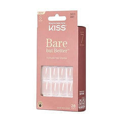 KISS Conjunto de 28 uñas postizas para aplicación rápida en casa.