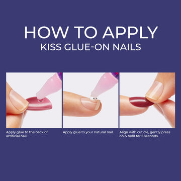 KISS Gel Fantasía: uñas rosadas medias con aspecto natural para diario.