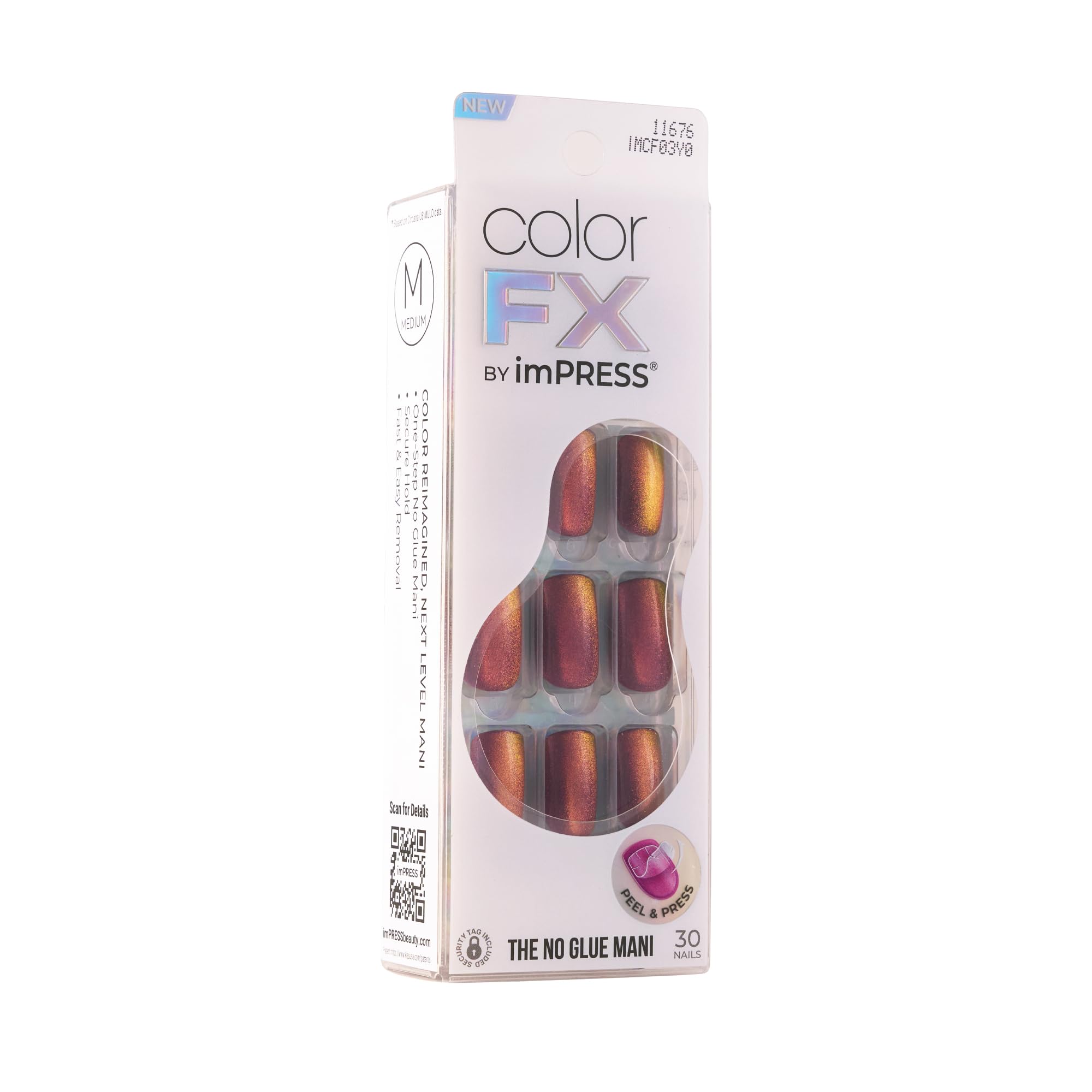 KISS imPRESS Color FX palillo de manicura para remates precisos.