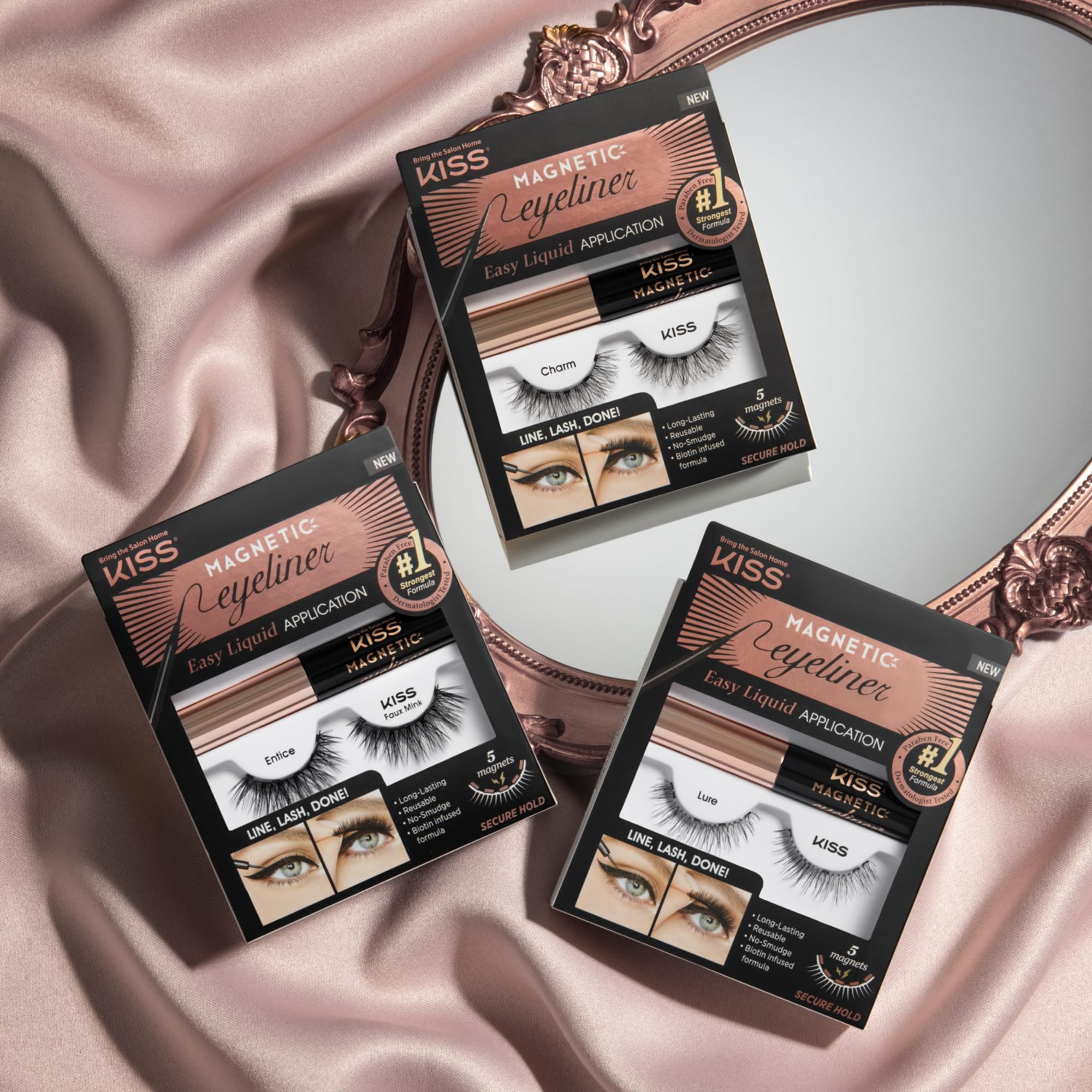 KISS kit magnetico Charm conjunto incluye delineador y pestanas