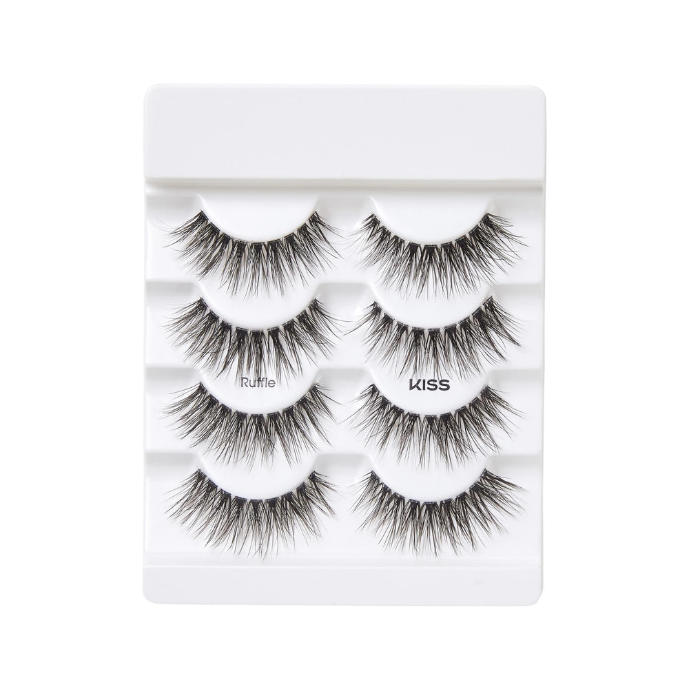 KISS Lash Couture Naked Drama Ruffle, guía rápida para aplicación precisa.