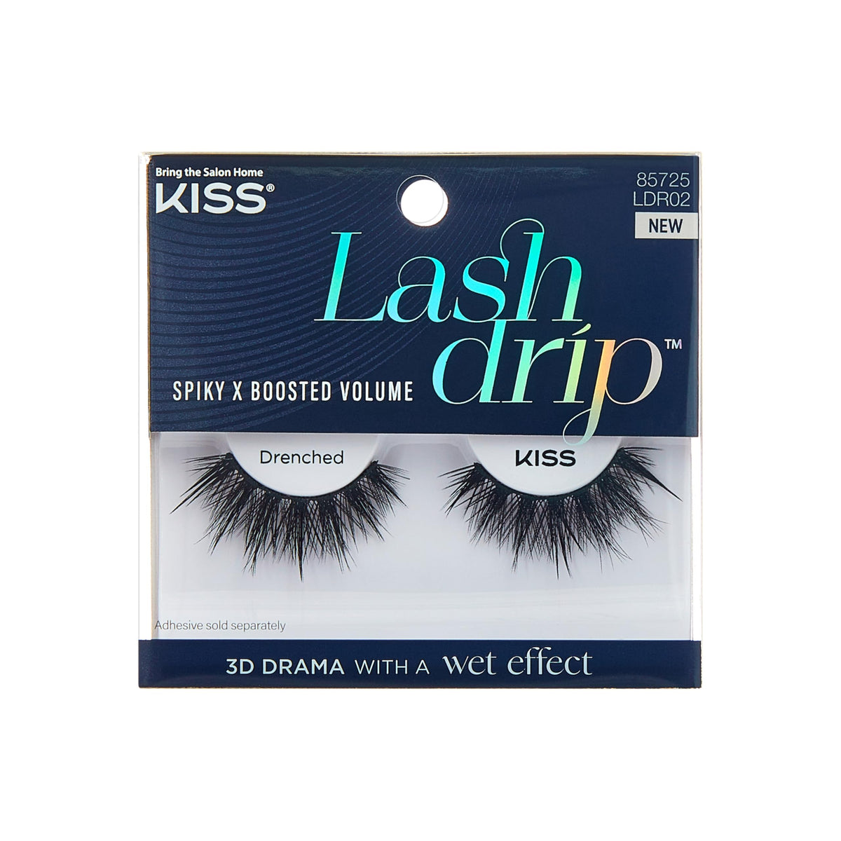KISS Lash Drip con aspecto húmedo para un glam dramático nocturno
