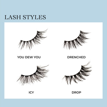 KISS Lash Drip con patrón ligero y espigado para más volumen.