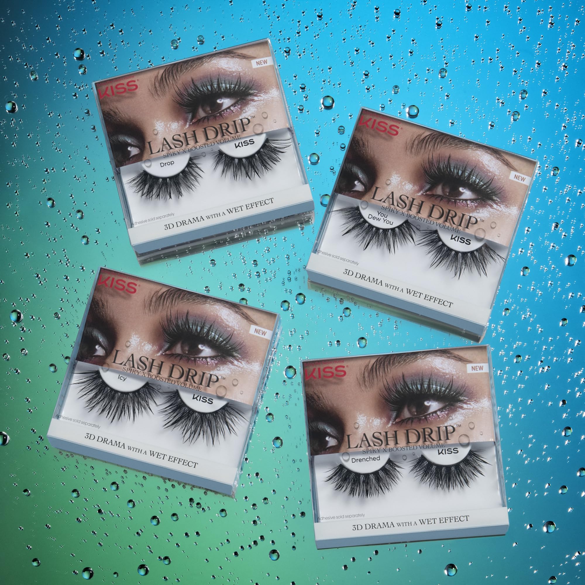 KISS Lash Drip apariencia dramática con volumen