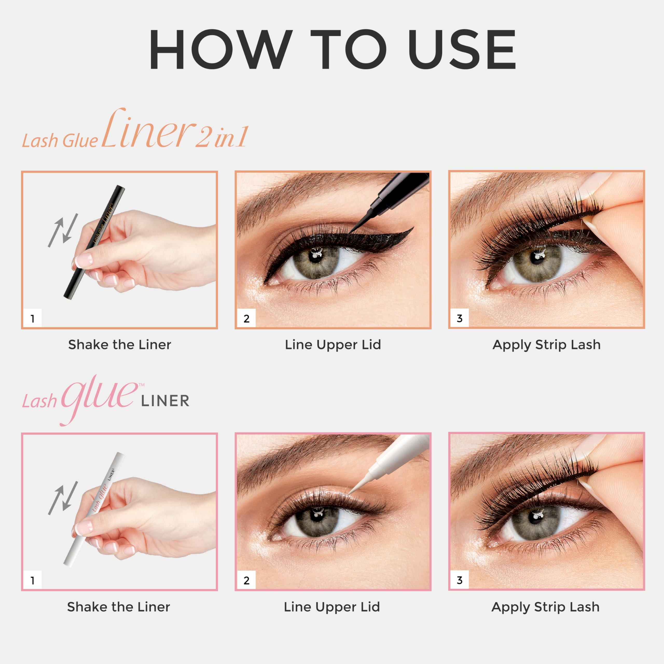 KISS Lash GLUEliner secado rápido para fijar pestañas sin esfuerzo