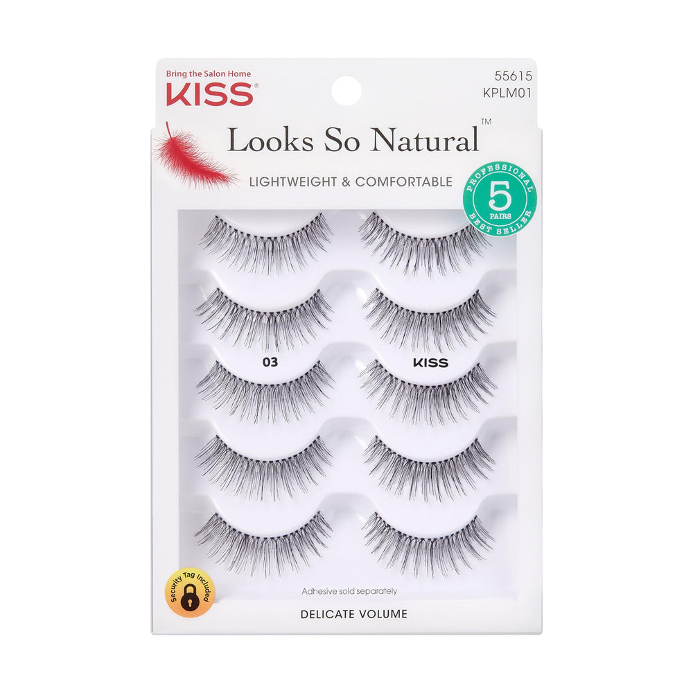 KISS Looks So Natural conjunto múltiple 03-10mm, empaque elegante para uso diario