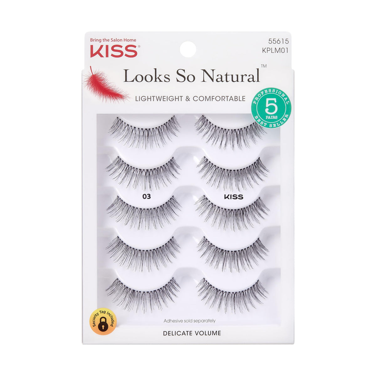 KISS Looks So Natural conjunto múltiple 03-10mm, empaque elegante para uso diario