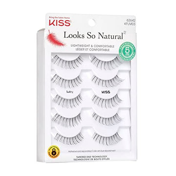 KISS Looks So Natural Sultry 12 mm, estuche de almacenamiento protege la forma.